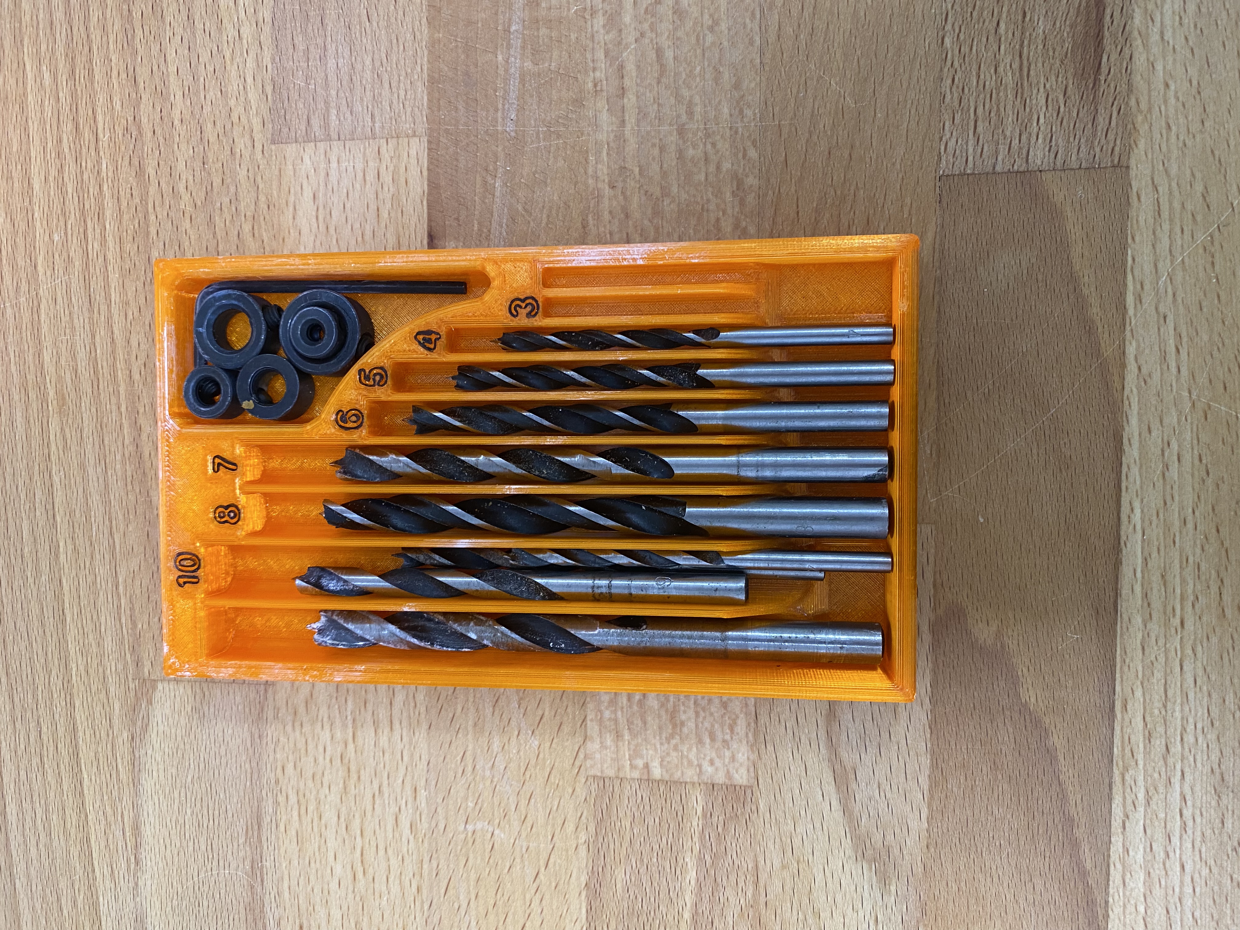 Miniatura 3 do modelo 3D Drill Bit Organizer