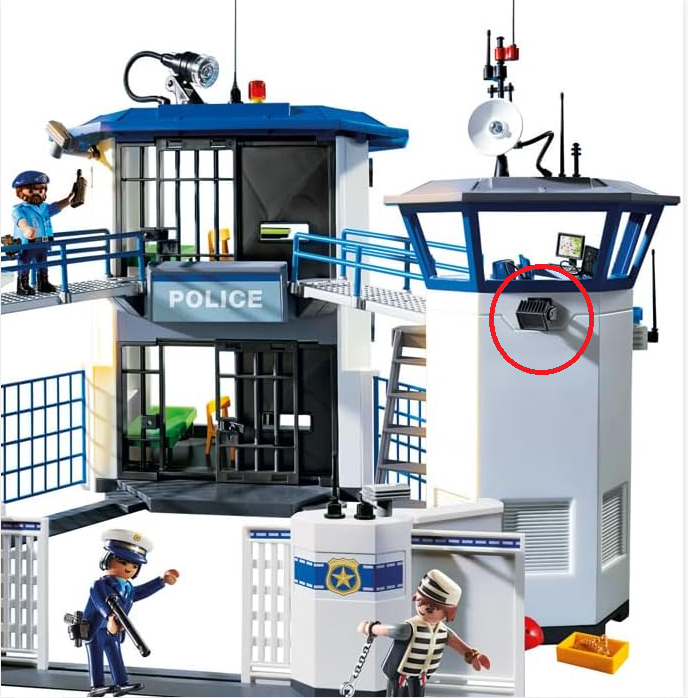 Spotlight Prison - Playmobil City Action // Lampe Commissariat de Police