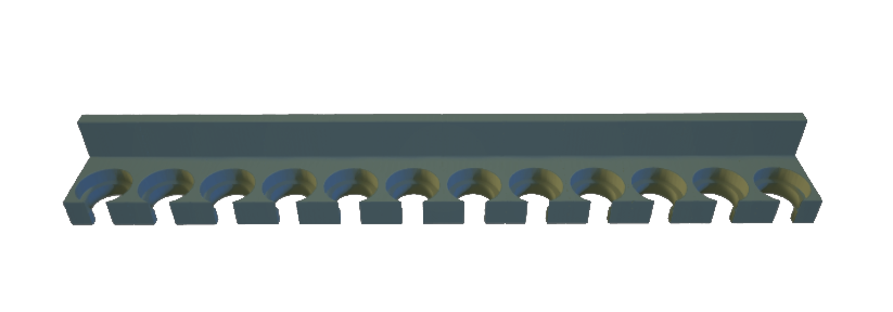12 Hole File Rack
