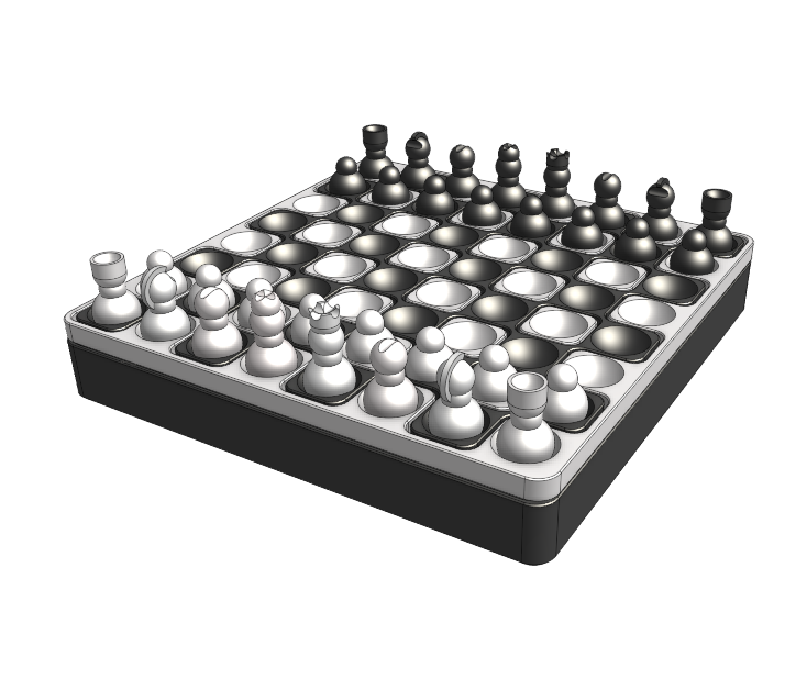 Miniatura 4 do modelo 3D Balance Chess