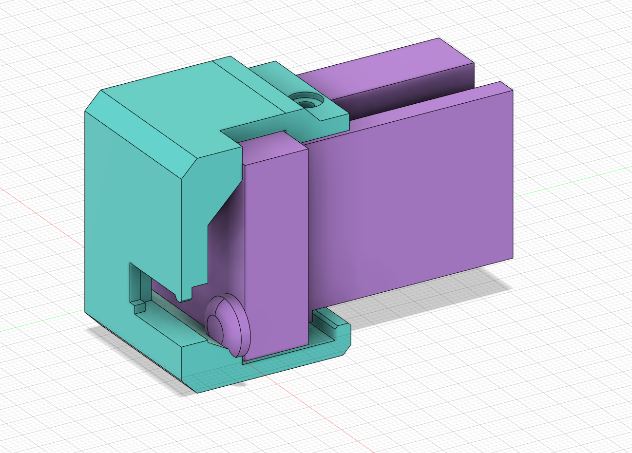 Prusa Mini+ heatbed chain adapter 3D model thumbnail