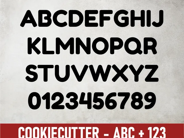 Cookie Cutter Alphabet & Numbers