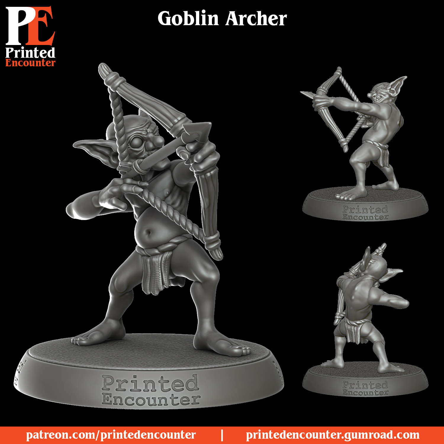 Miniatura 2 do modelo 3D Goblin Archer
