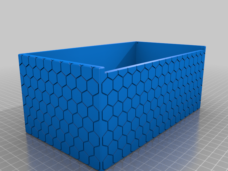 Miniatura 4 do modelo 3D Geometric / Hexagonal Tissue Box / Dispenser