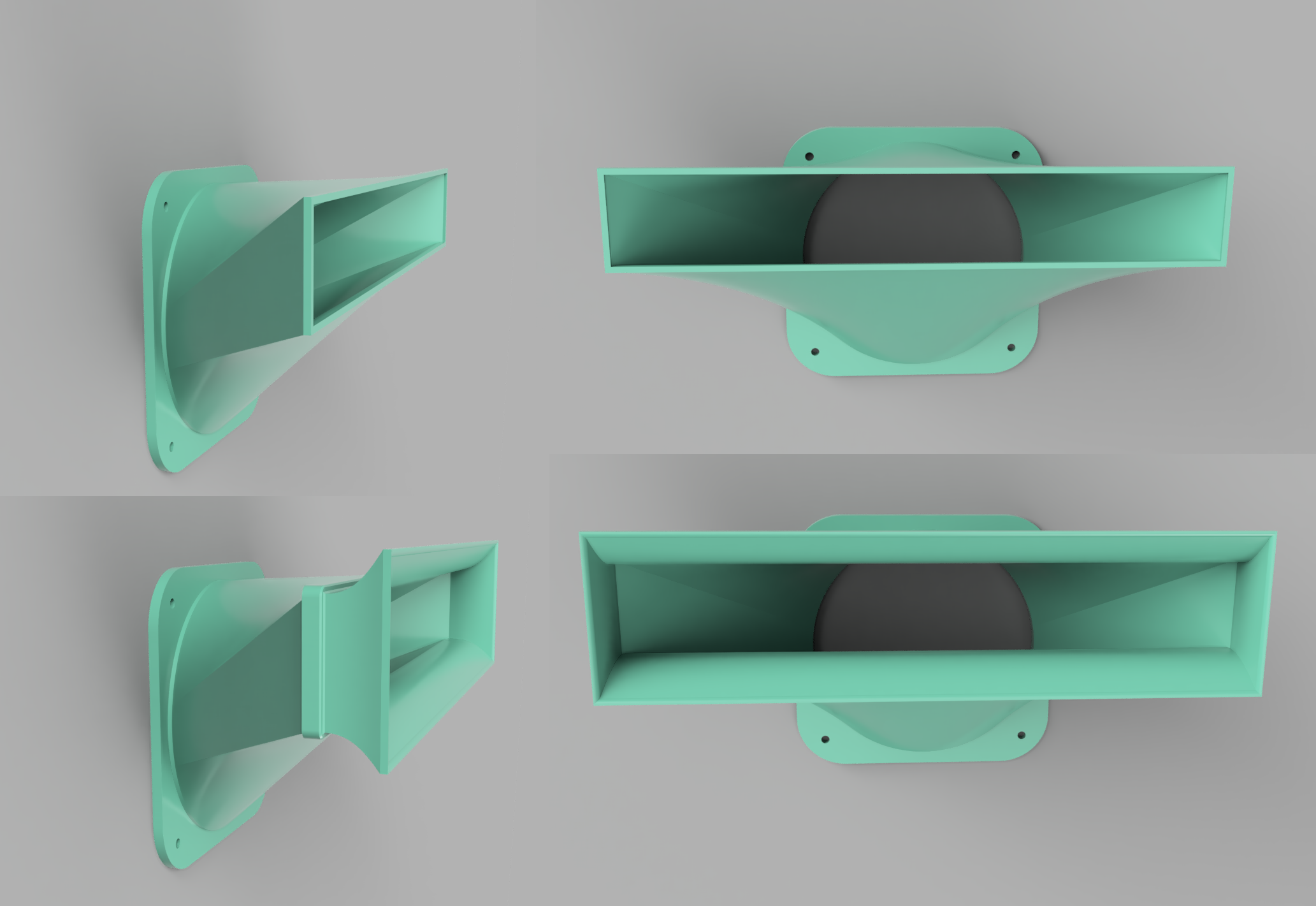 Exhaust port for K40 laser with the 90mm fan