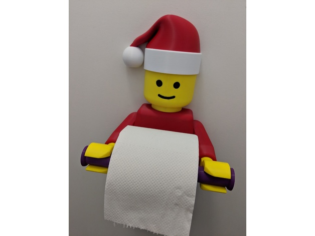 Santa Hat for vvk187 Lego Man Toilet Paper Holder
