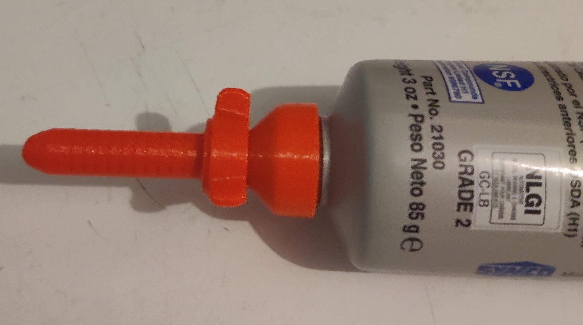 Prusa to Super Lube 85g greasing cap adapter 3D model thumbnail