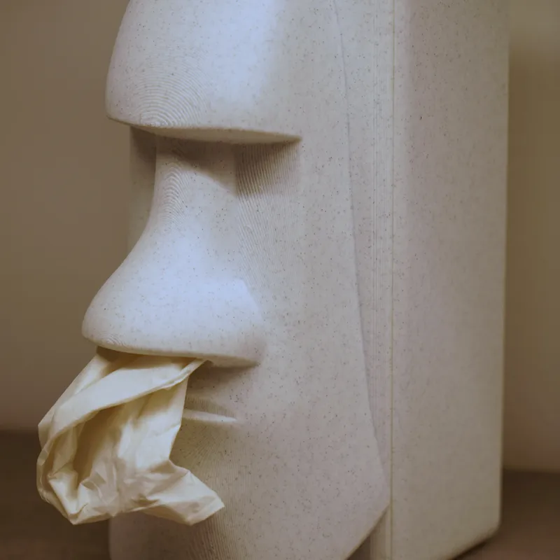 STL file MOAI TOILET ROLL HOLDER EASY PRINT 🗿・Design to download and 3D  print・Cults