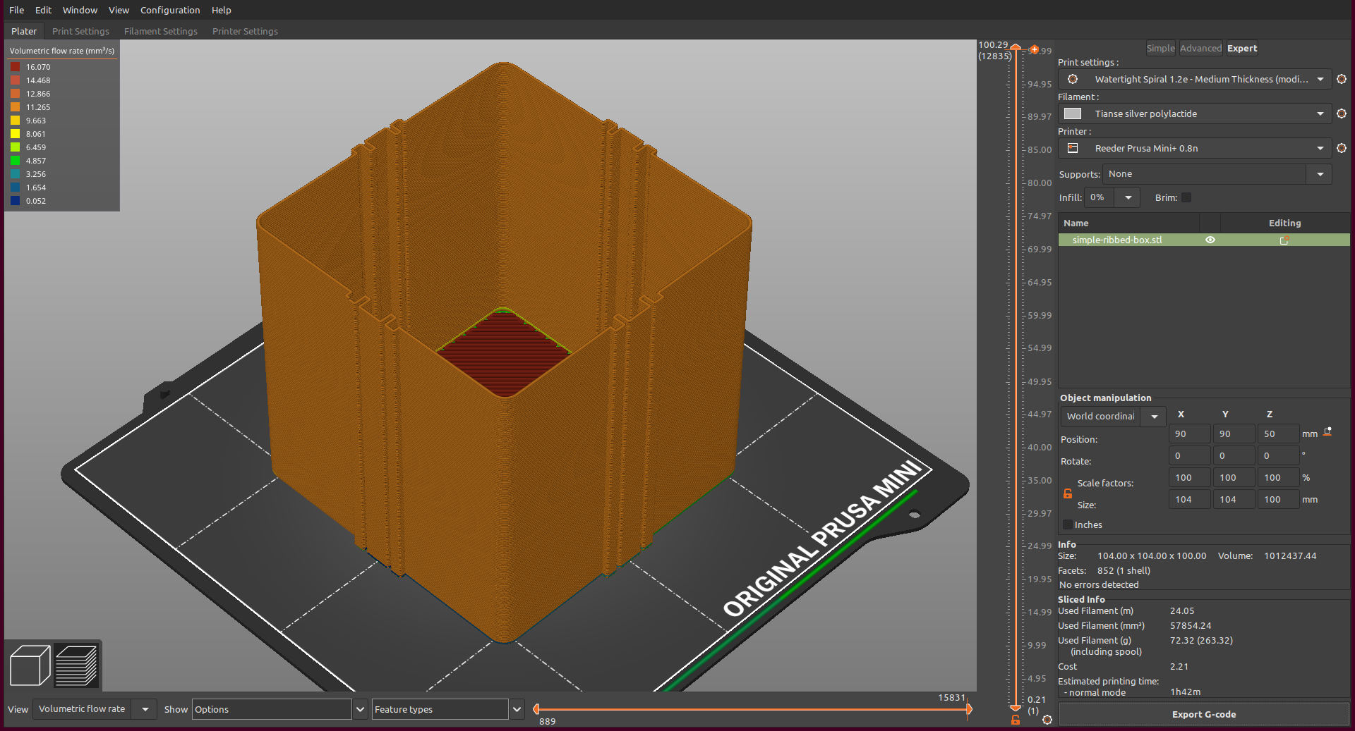 Simple Ribbed Box