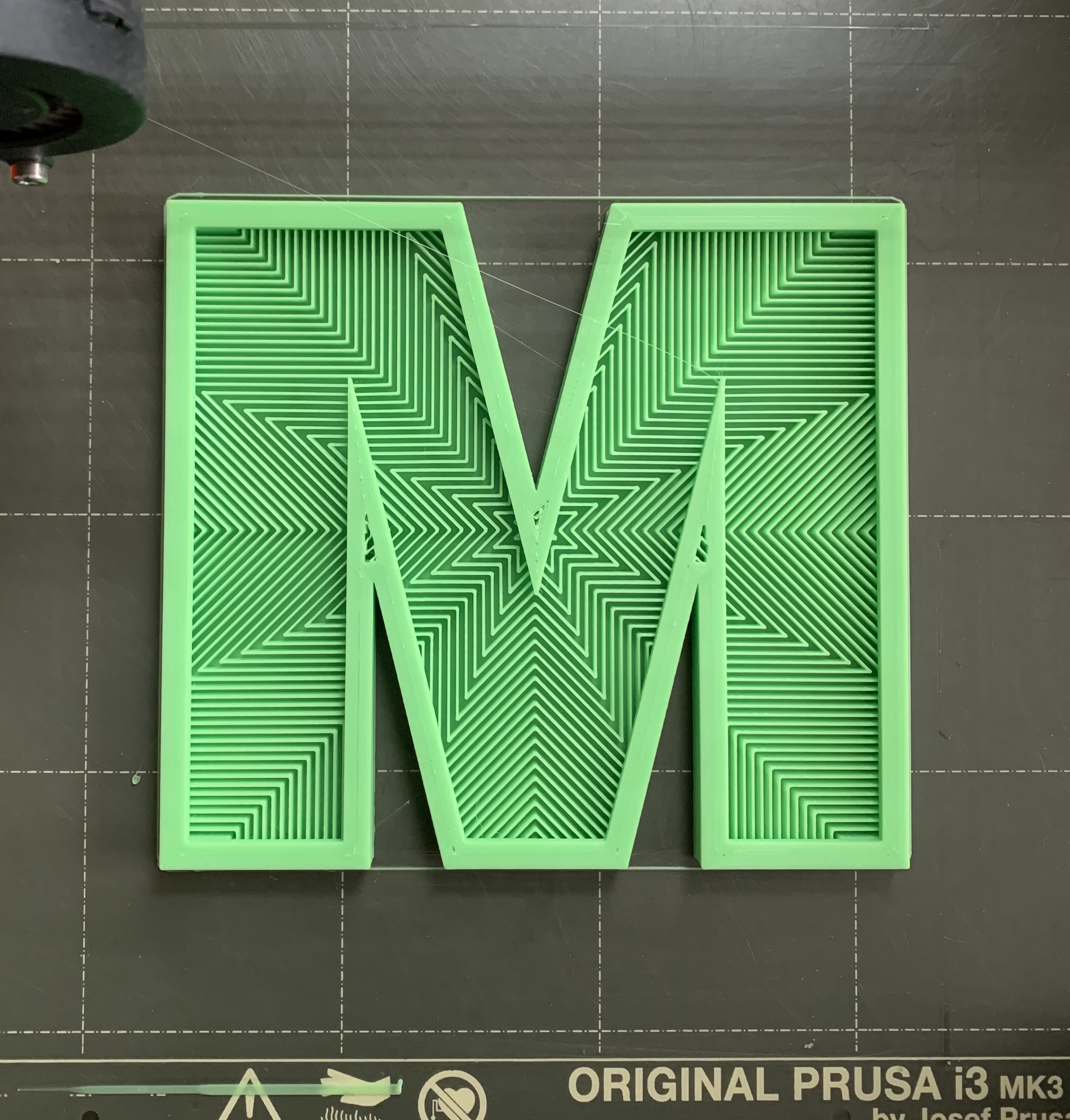 Monogram Letter M with STL File added 4/29