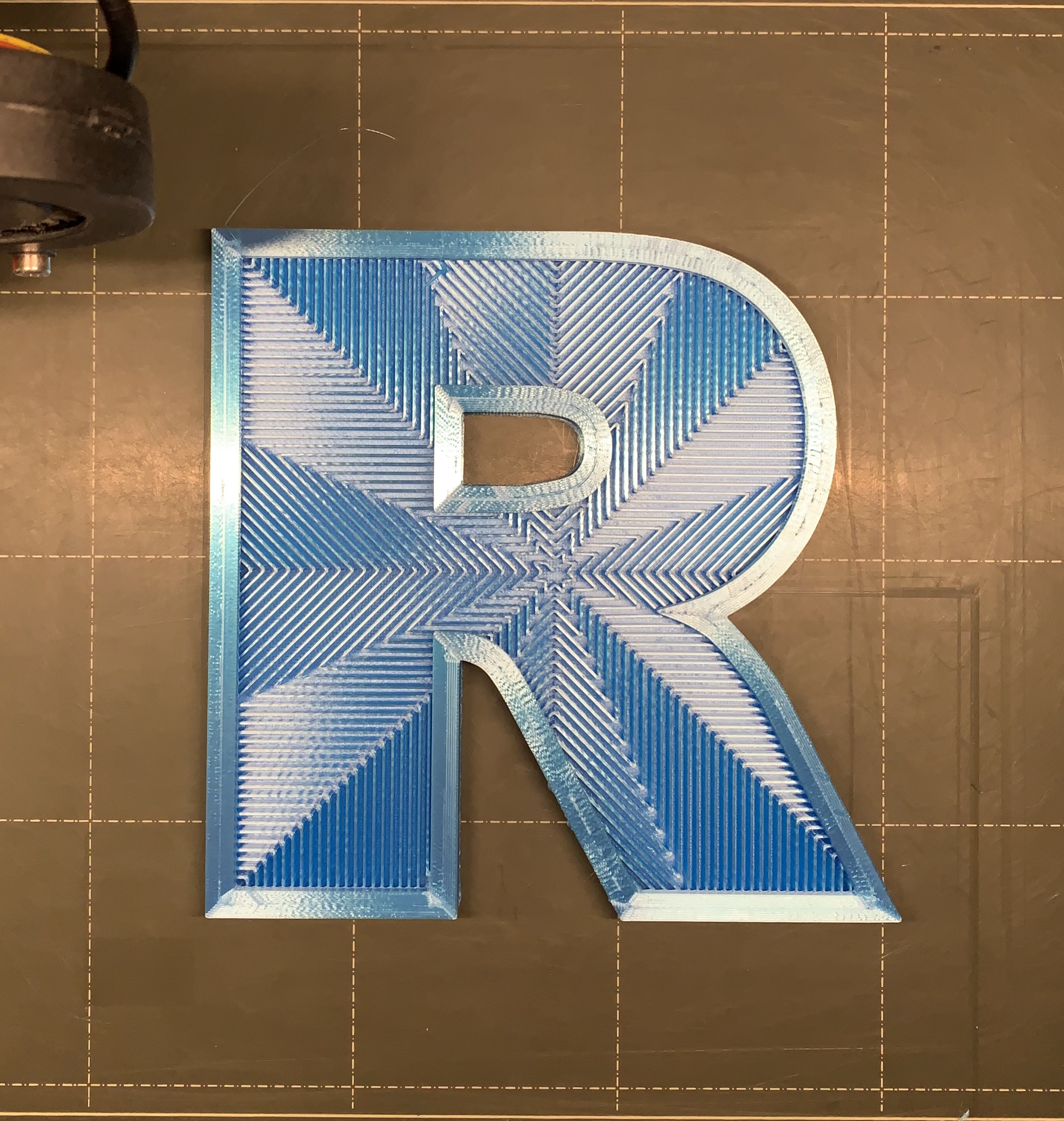 Monogram Letter R with STL File added 4/29