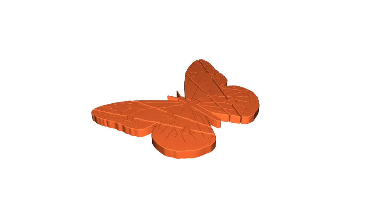 3D Butterfly monarch 3D model