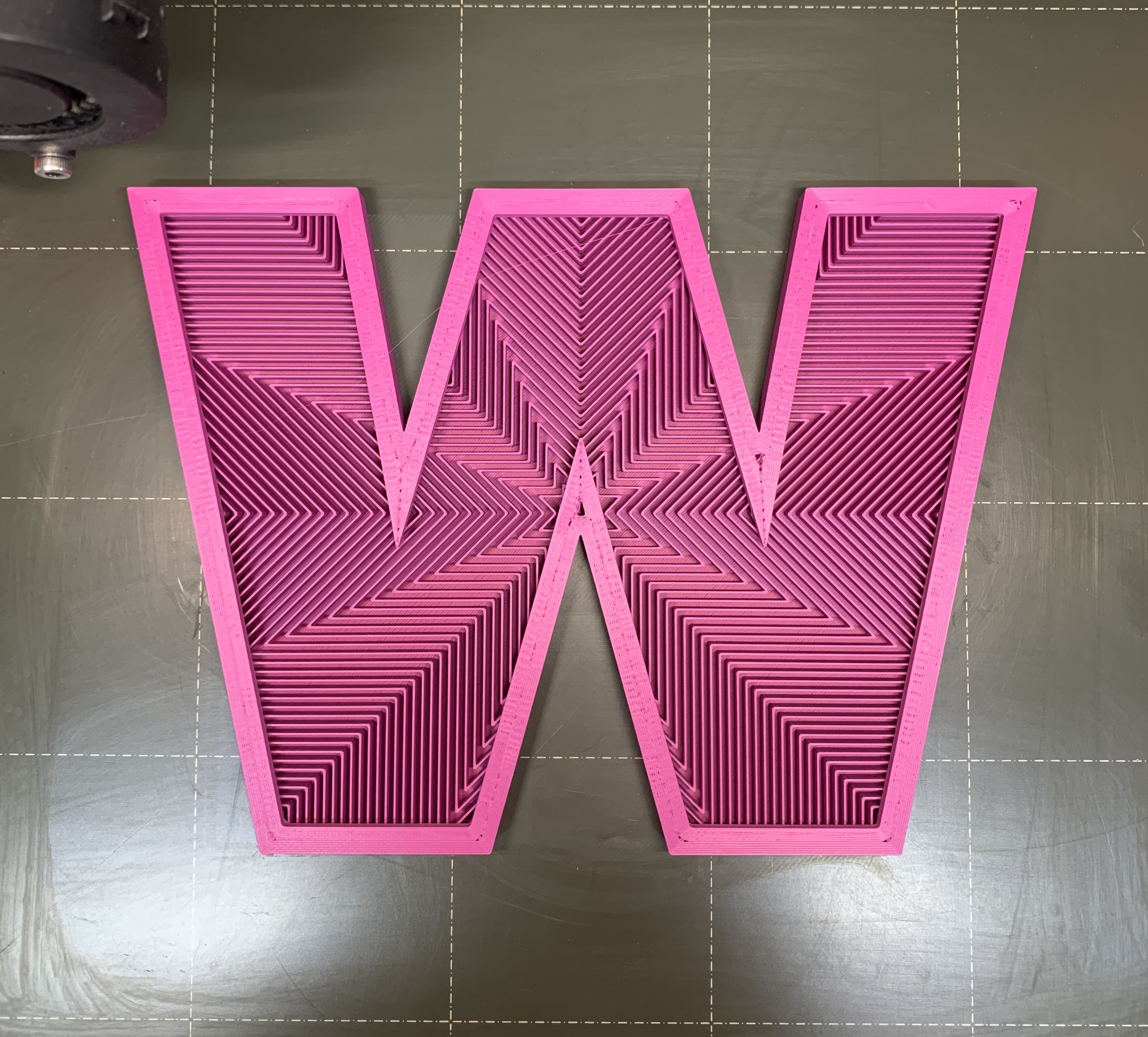 Monogram Letter W