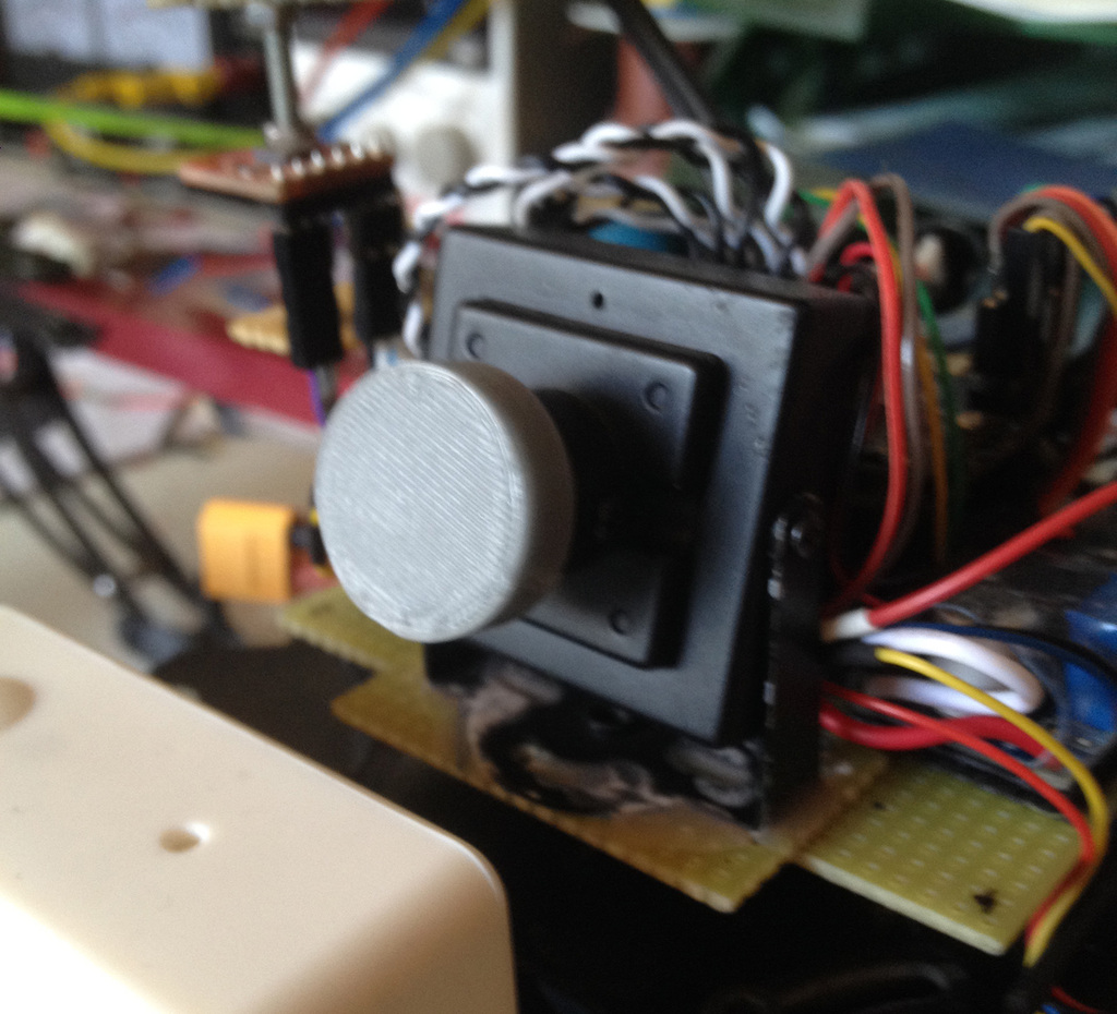 Customizable Lens Cap for Sony 600TVL CCD cameras