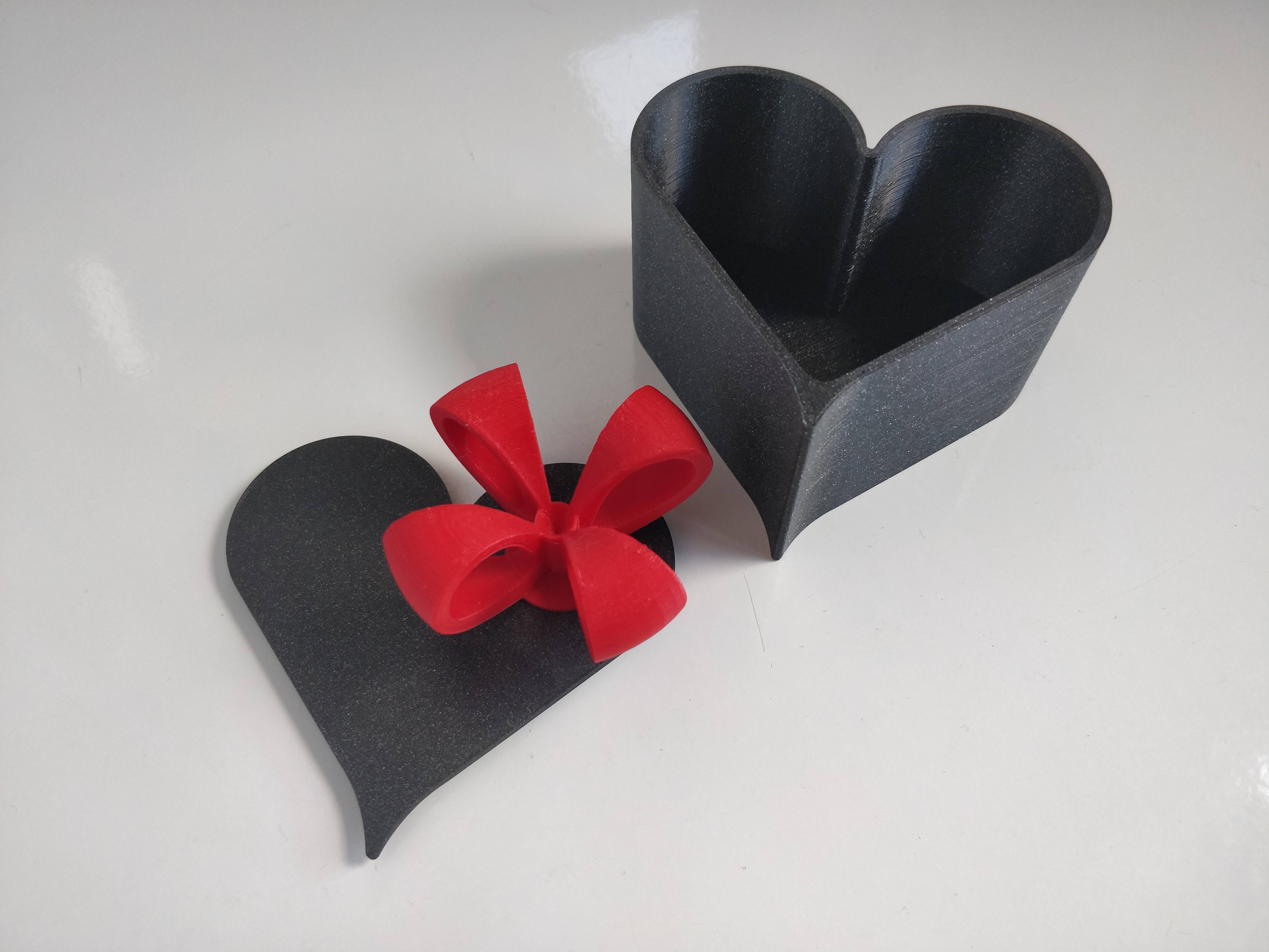 Heart Box with Gift Bow
