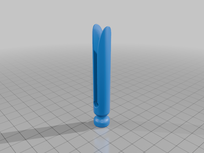Miniatura 2 do modelo 3D Simple Clothes Peg