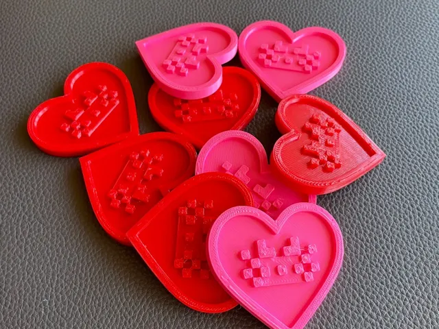 Axolotl Heart Valentine (Minecraft Inspired)