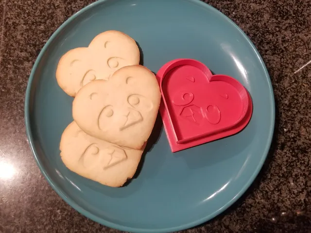 Valentines Panda Cookie Cutter