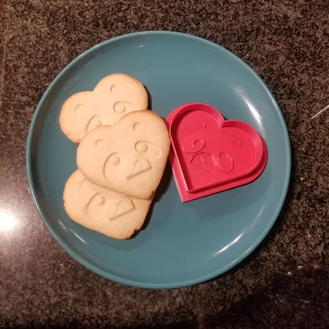 Valentines Panda Cookie Cutter