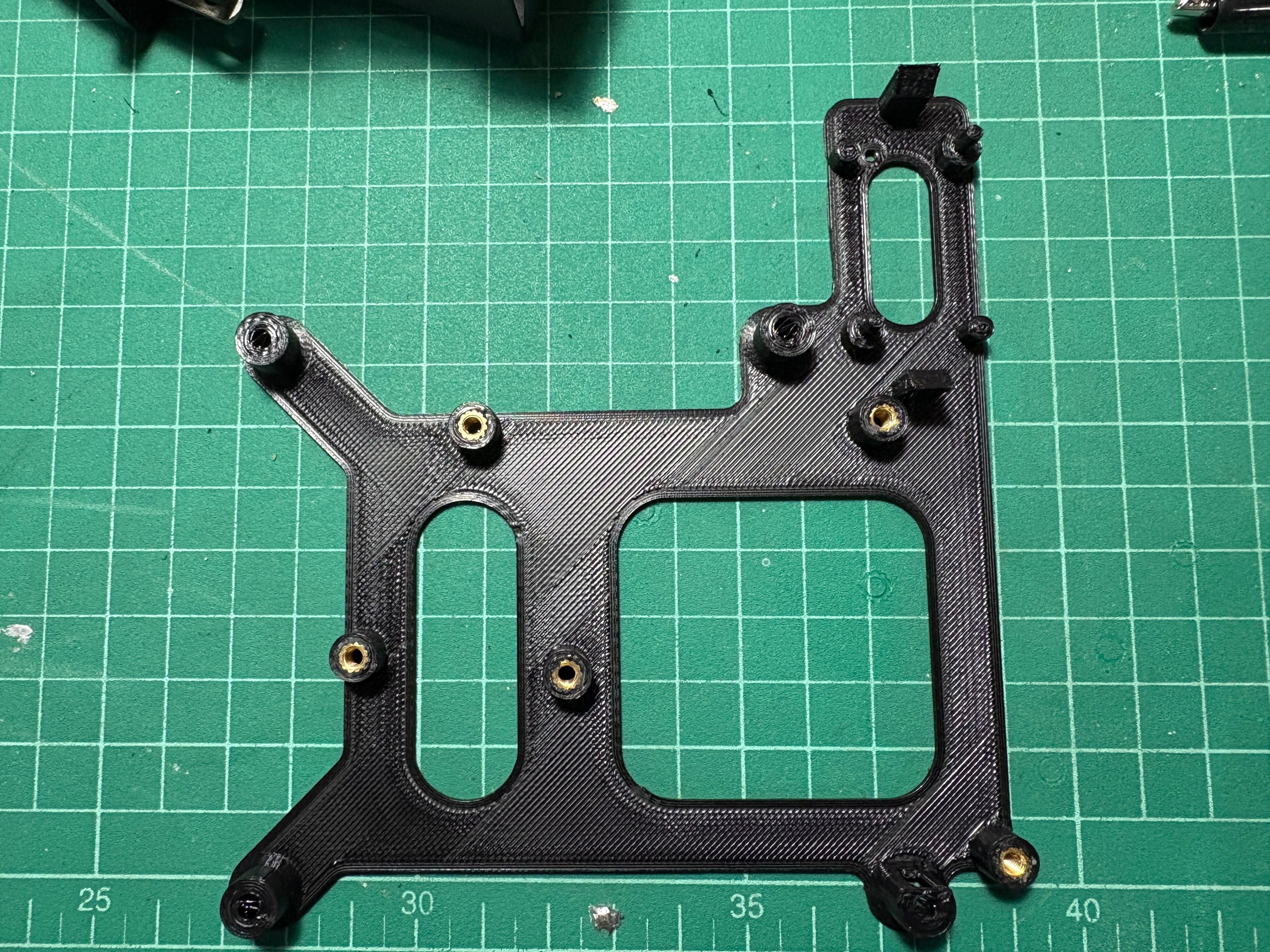 SKR Mini E3 V3 adapter for CR-10 V2 V3 control box and LM2596 mount with brass insert