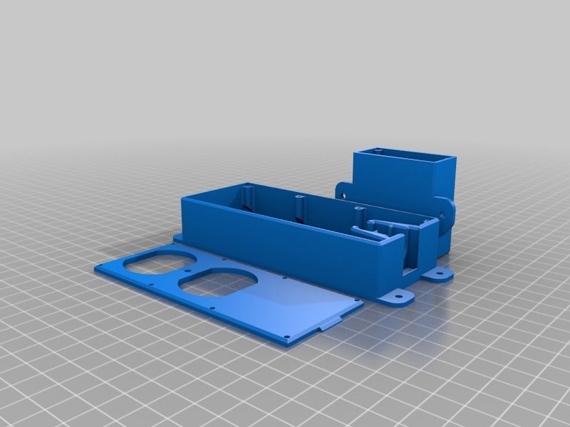 Miniatura 4 do modelo 3D Power Strip With Remote Switch Box