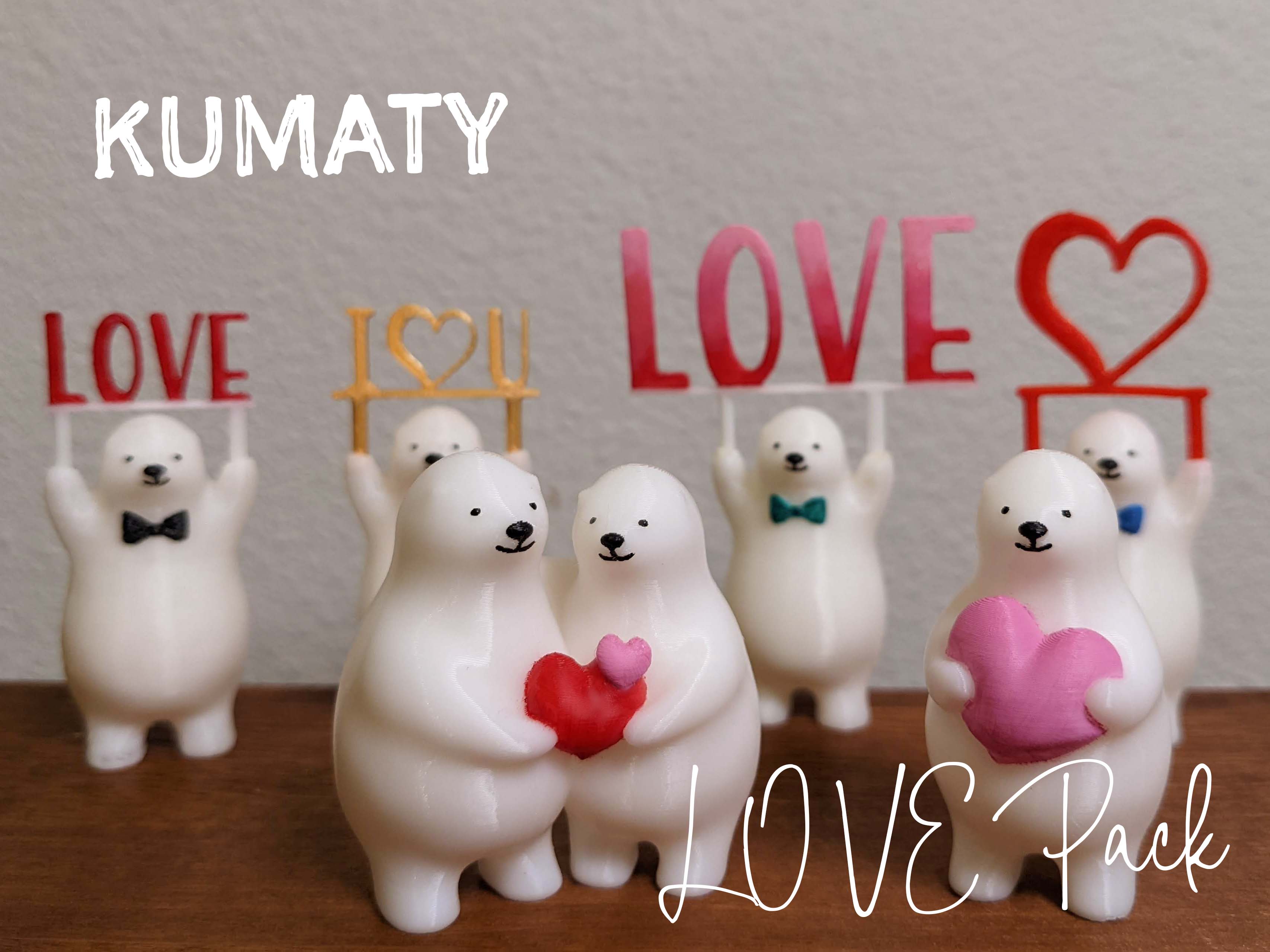 KUMATY : Cute Little Polar Bears Love Pack