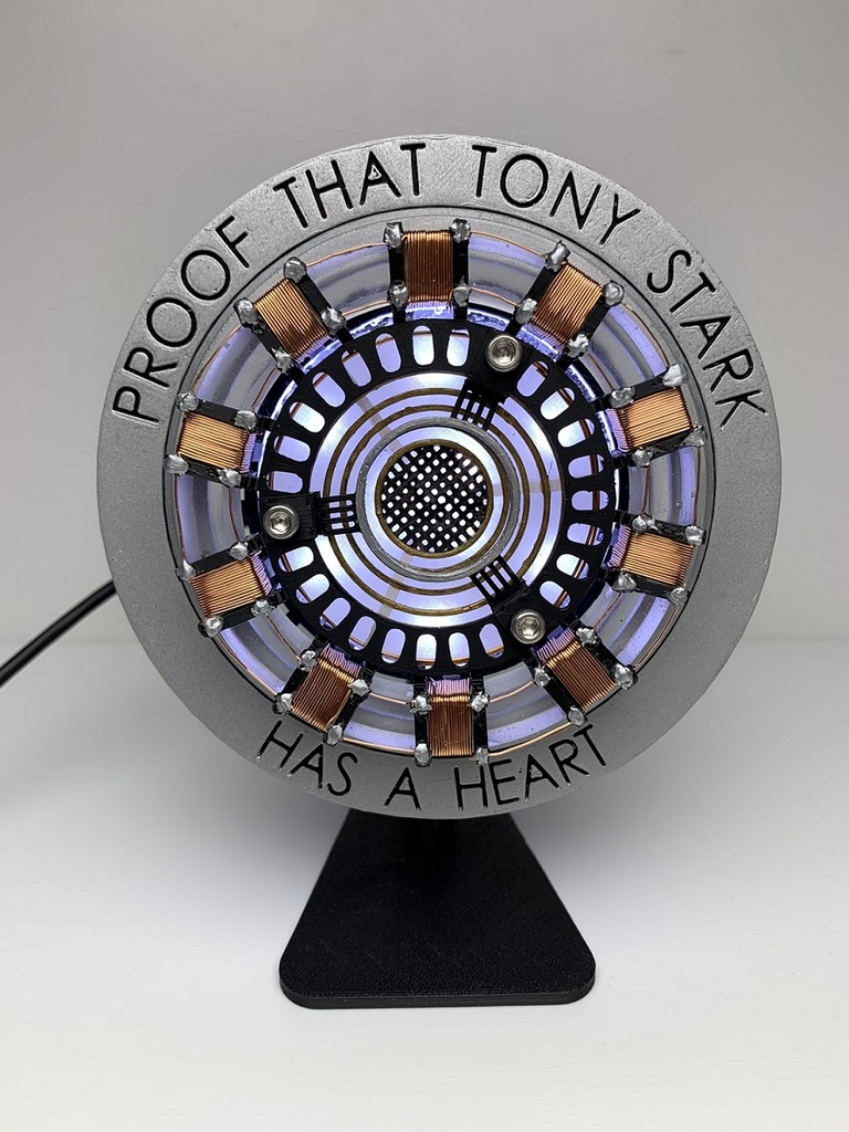 Iron Mans detailed Arc Reactor
