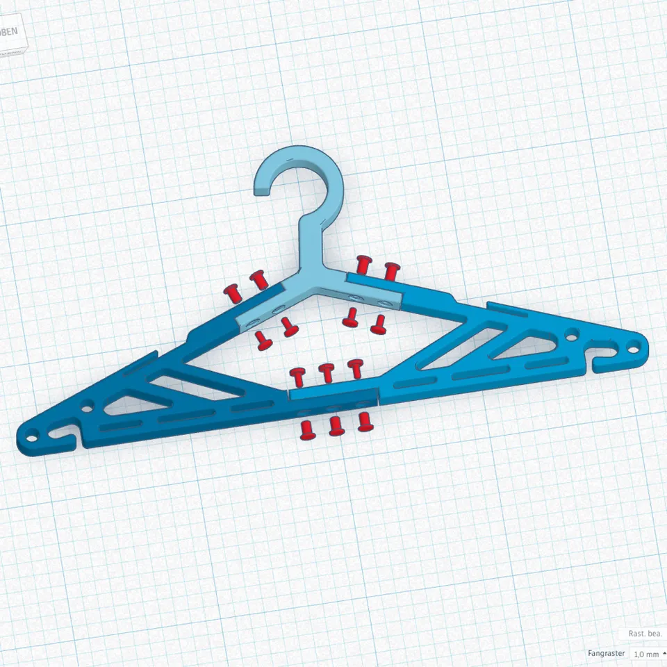 STL-Datei KLAPPBARER KLEIDERBÜGEL 👕 kostenlos・3D-Drucker-Design zum  herunterladen・Cults
