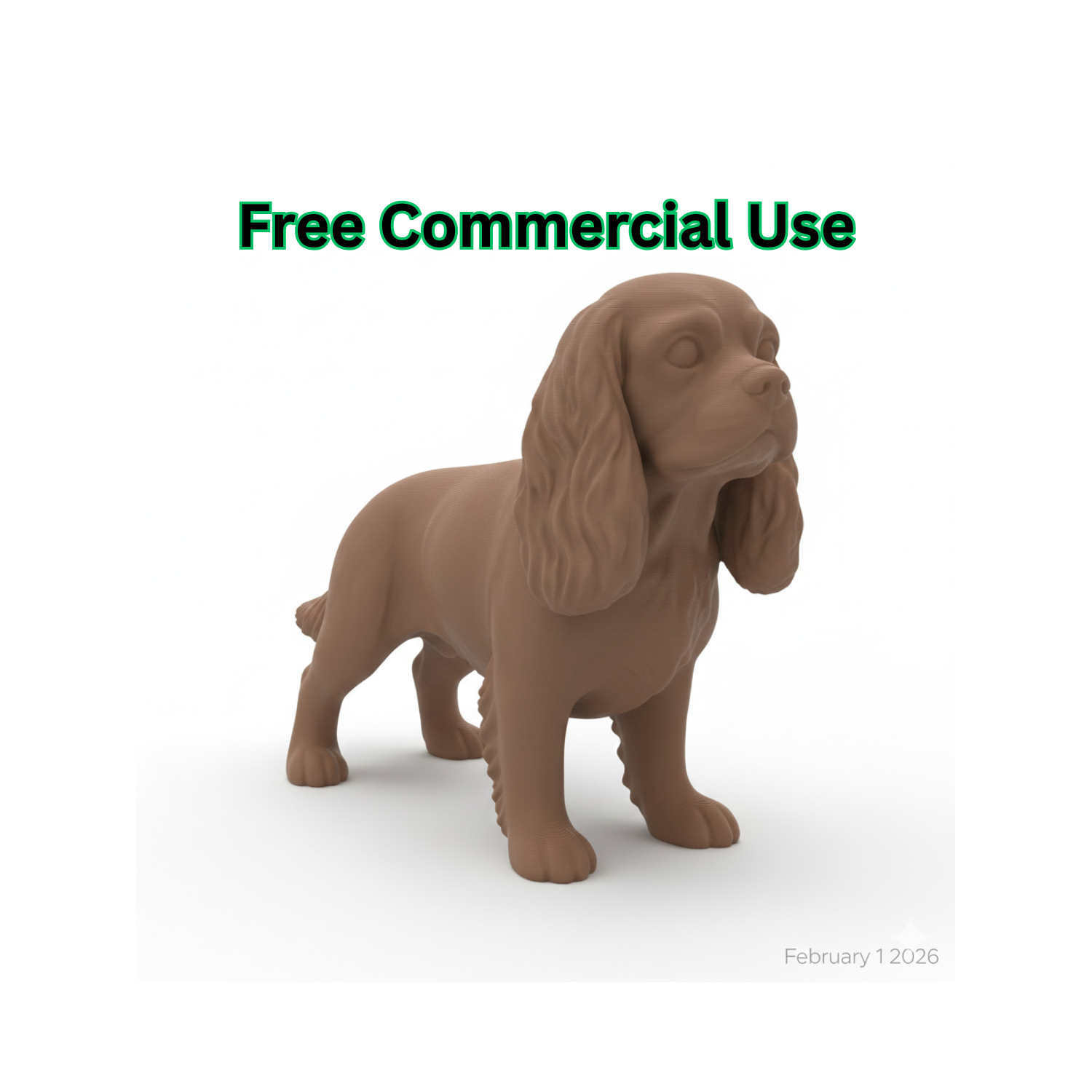 Cavalier Spaniel Figurine