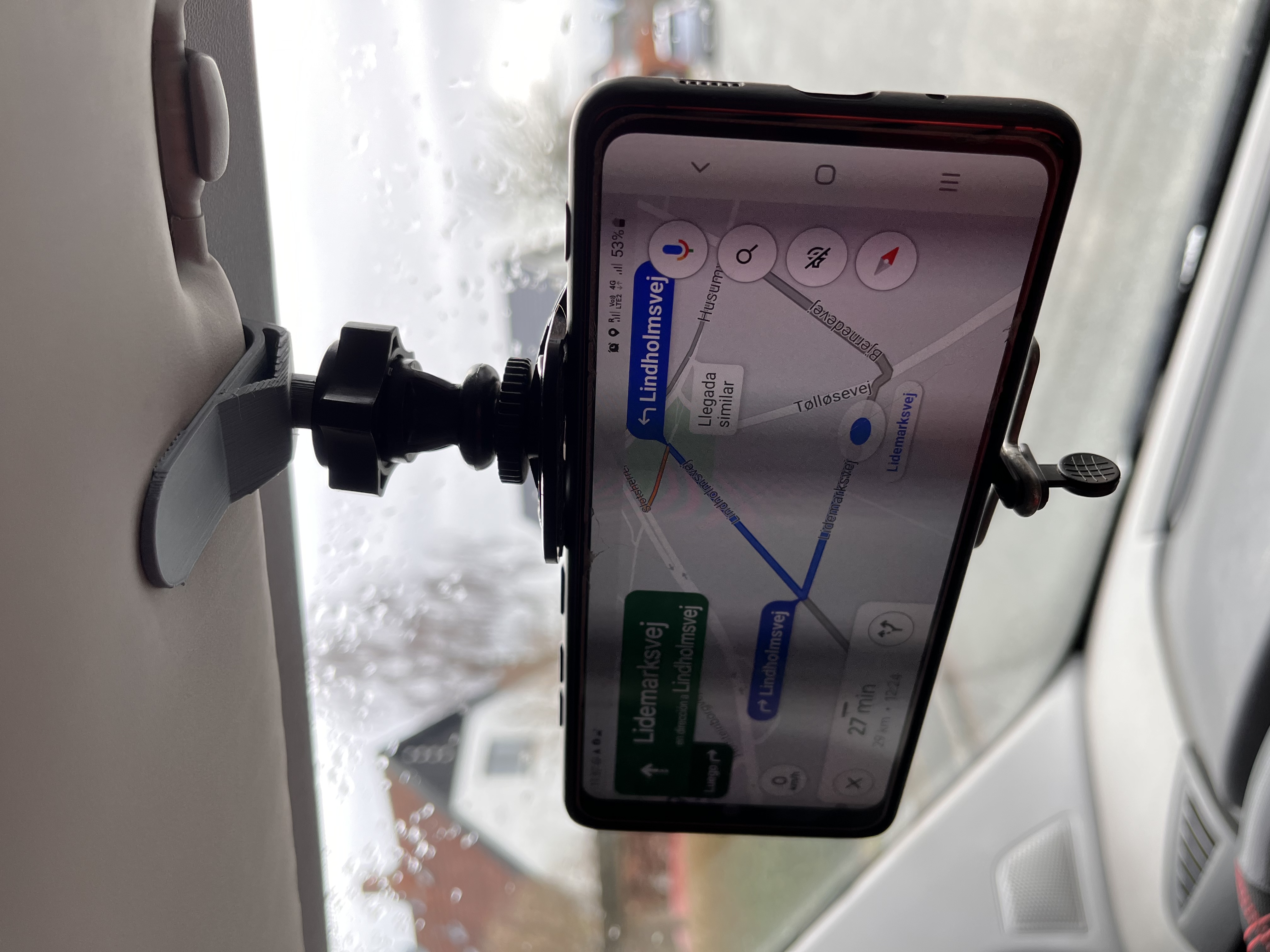 Sun Visor Attachment for Phone Holder