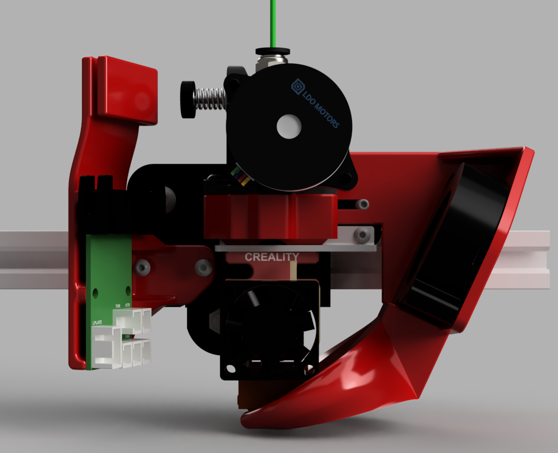 CR-6 stock or MicroSwiss hotend & Orbiter V1.5 extruder direct drive mount direct on the CR6 strain gauge.