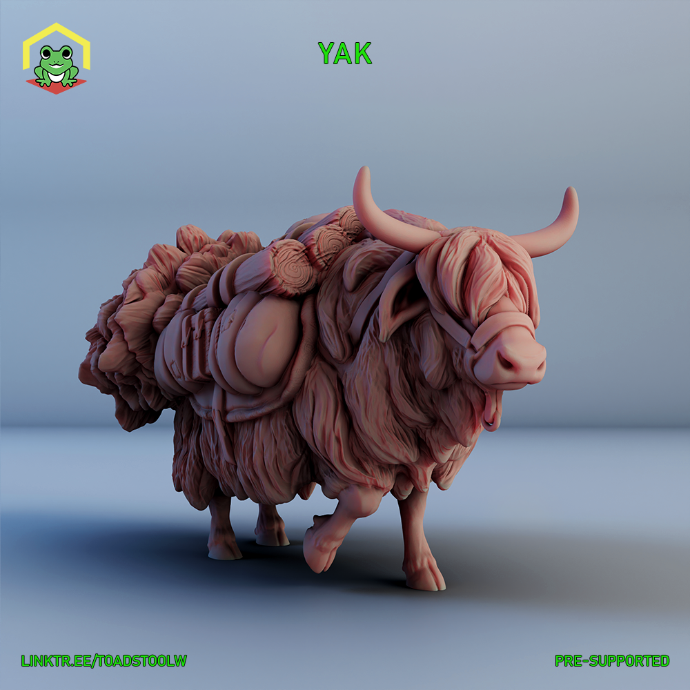 yak with tree