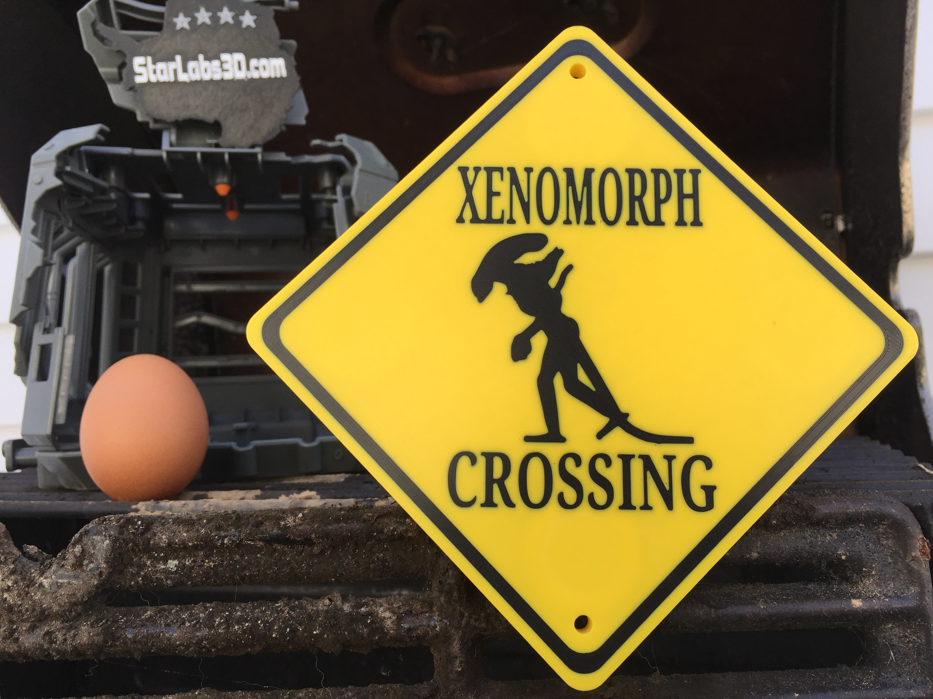 Xenomorph Crossing Sign