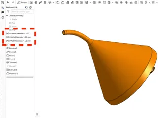 SMALL FUNNEL OR LARGE FUNNEL - FULLY PARAMETRIC by Peter H, Download free  STL model