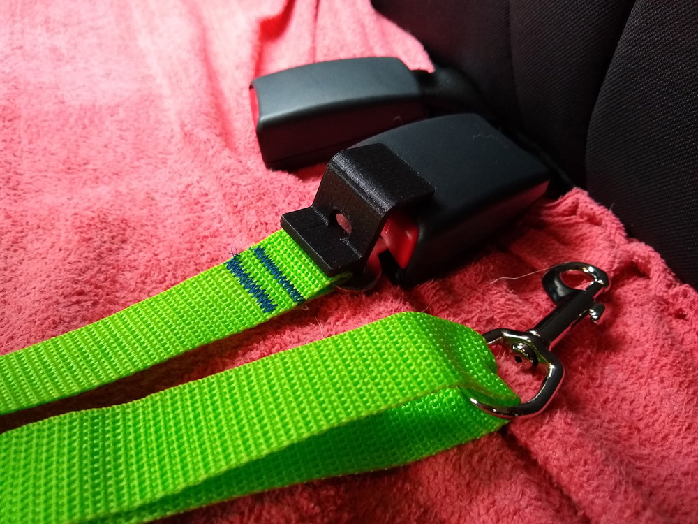 Dog Seat Belt Button Guard
