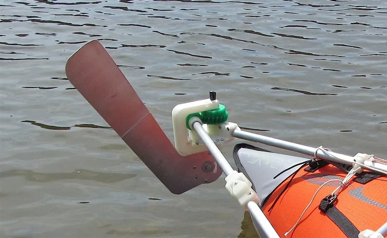 A Better Rudder (for Inflatable Kayak) by LoboCNC