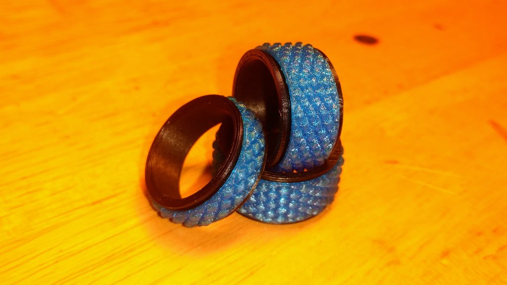 Parametric, printable, spinning fidget ring (Fusion 360) by vindolin ...