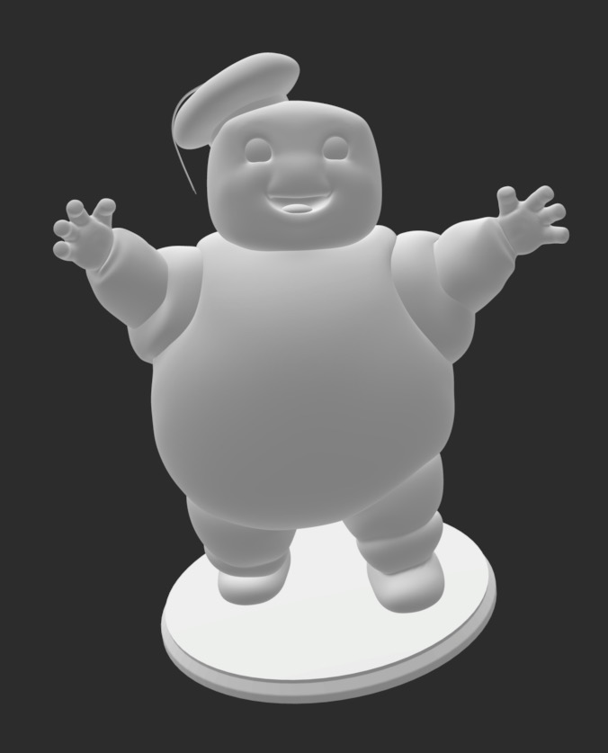 Mini Stay Puft Ghostbusters with base