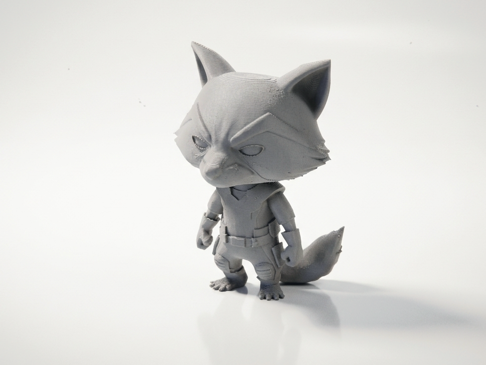 Rocket Raccoon Figurine Marvel 3D Printable