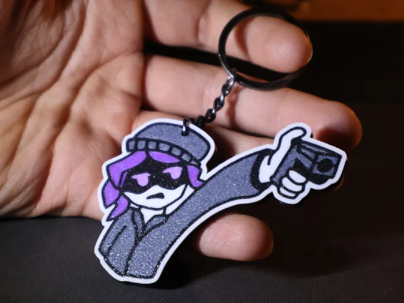 V Keychain Murder Drones Glitch pin by Drak | Download free STL model ...