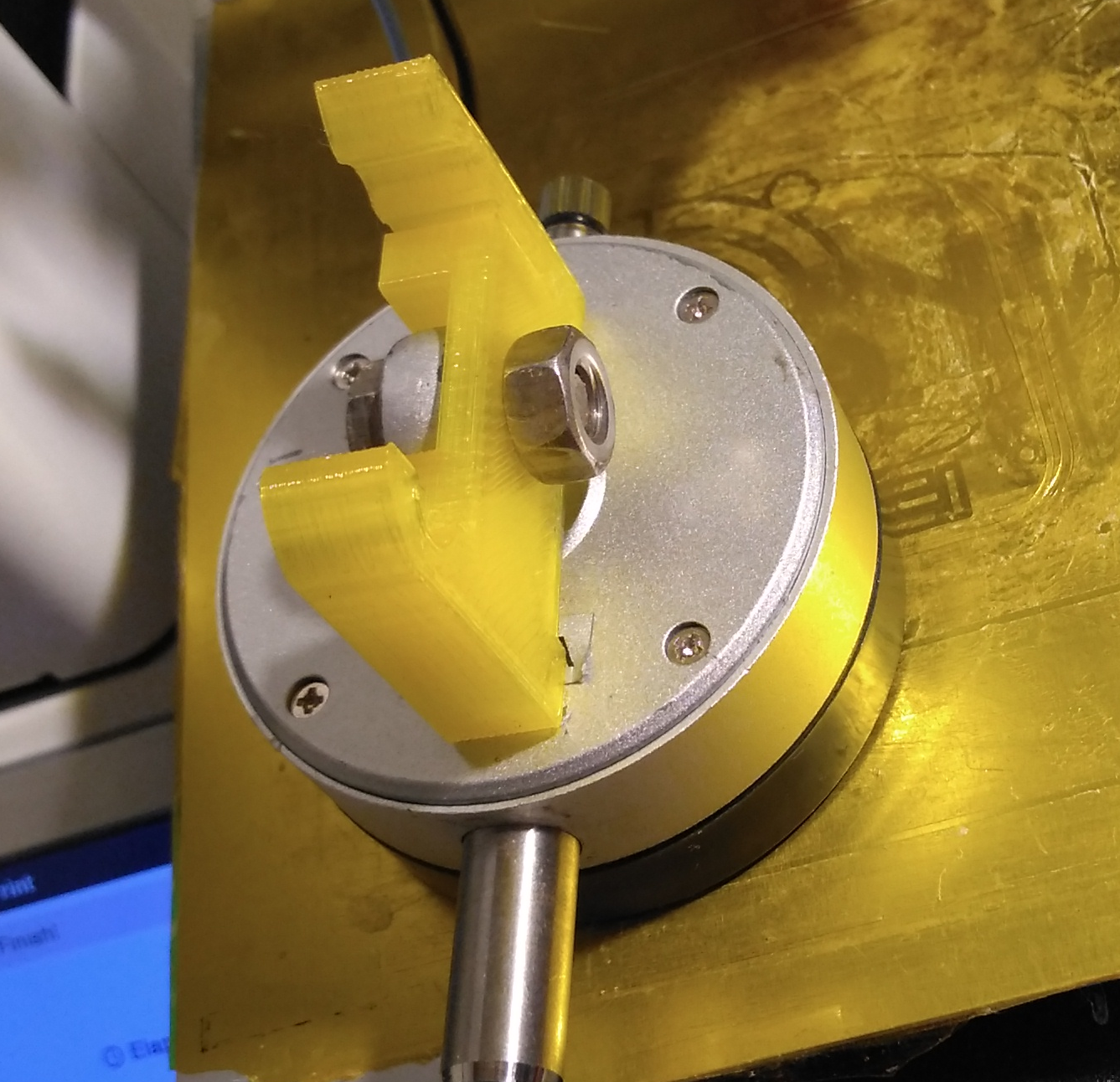 Dial Indicator Mount (Bed Leveling) for Monoprice Select Mini, Chinese