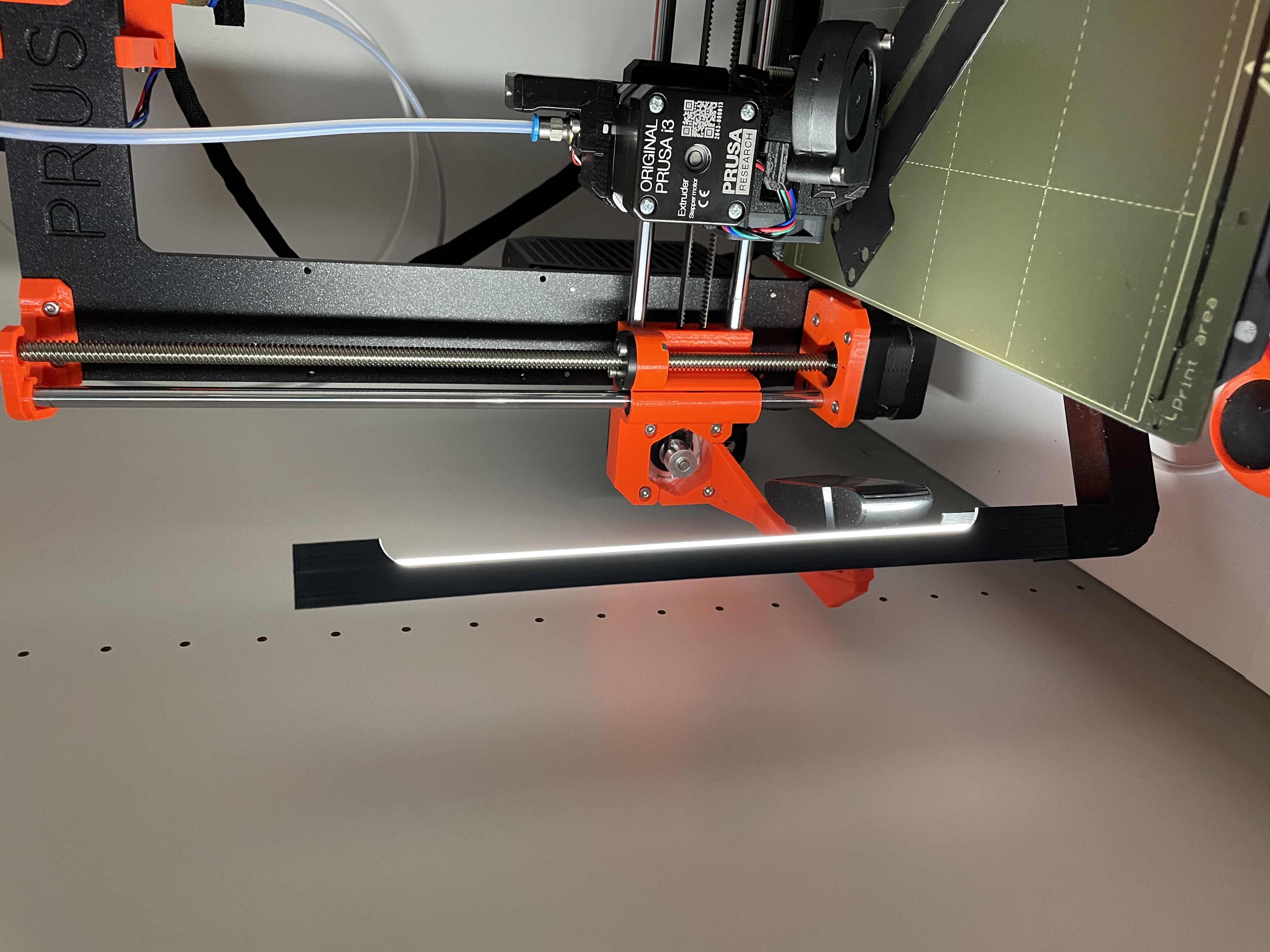 Vertical LED Light Bar for the Prusa i3 MK3S/MK3S+ for Profiles