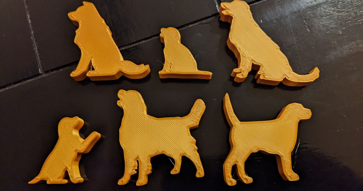 Dog Silhouettes (Meeple for Dog Lover Board Game) by Ben V Download