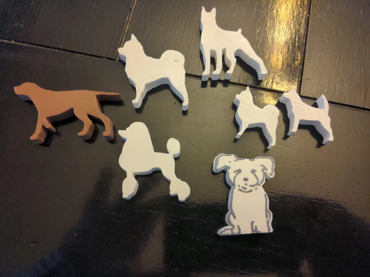Dog Silhouettes (Meeple for Dog Lover Board Game) by Ben V