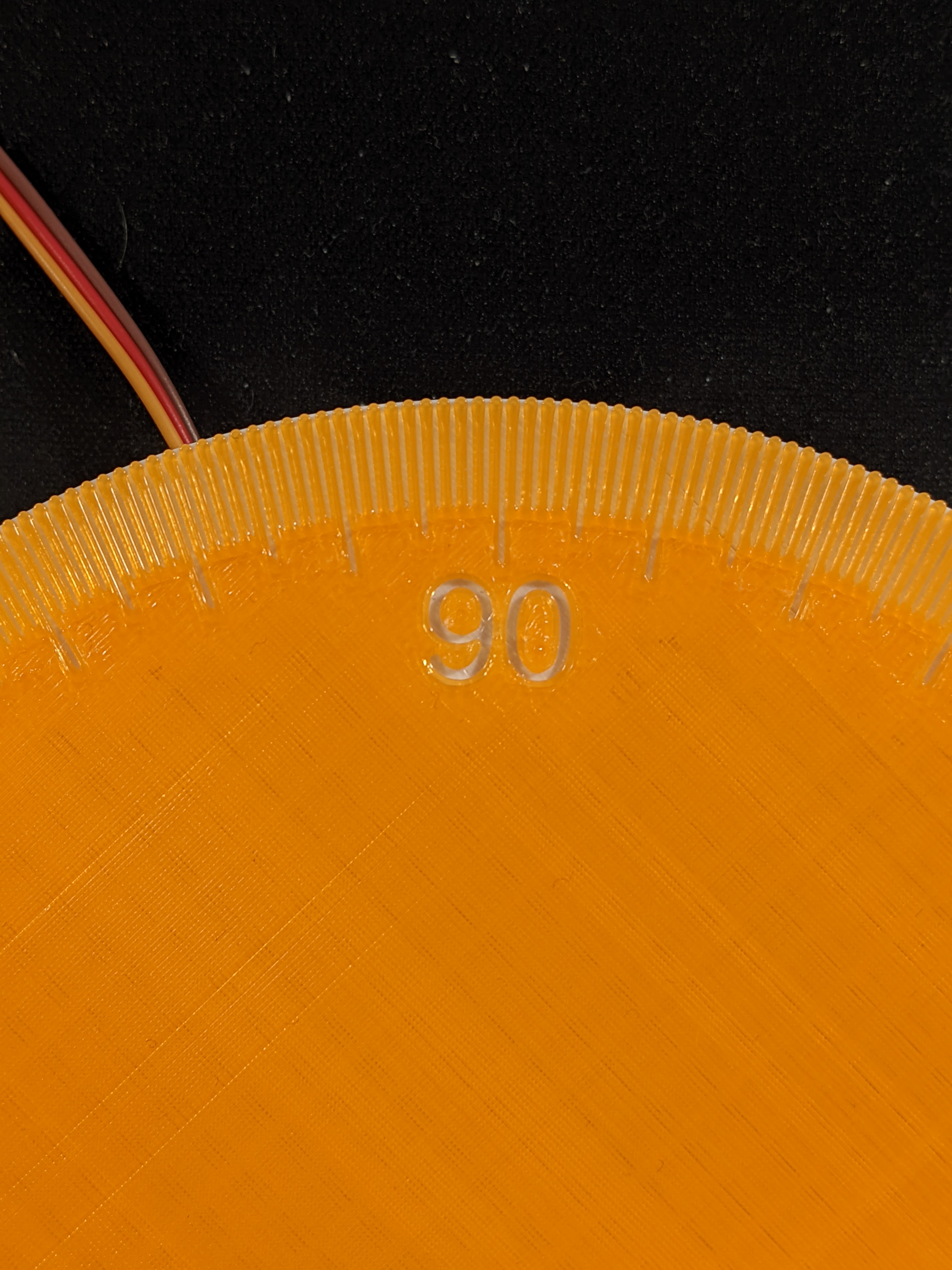 Miniatura 4 do modelo 3D Protractor dial for micro servo