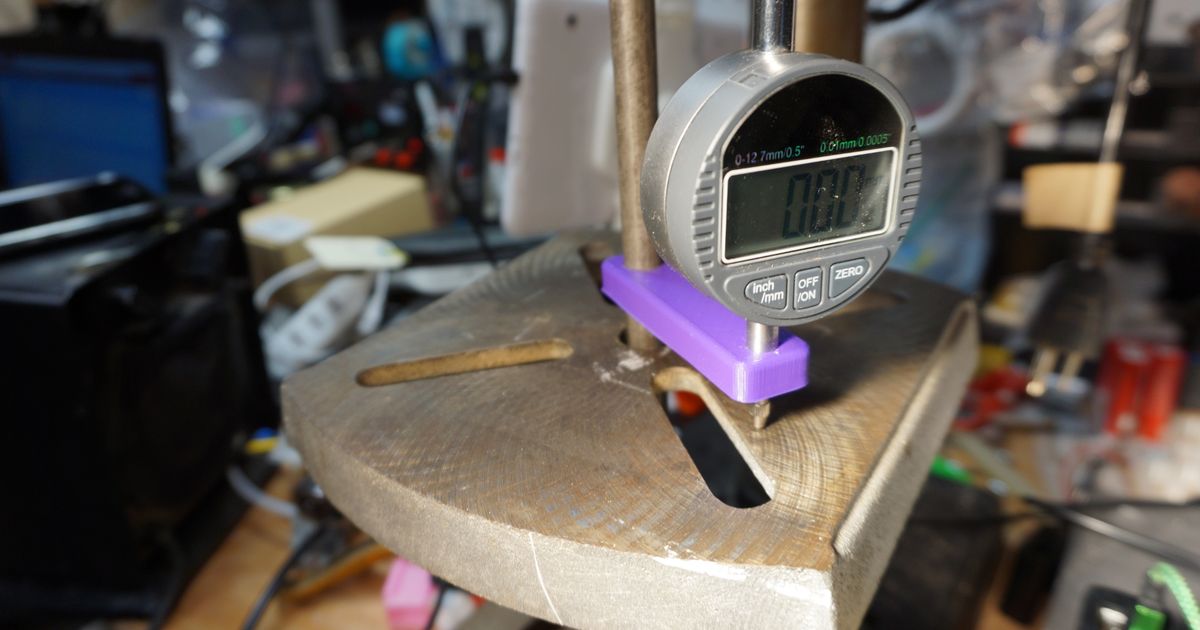 Drill Press Square Tool for Harbor Freight or Chinese Dial Indicator by