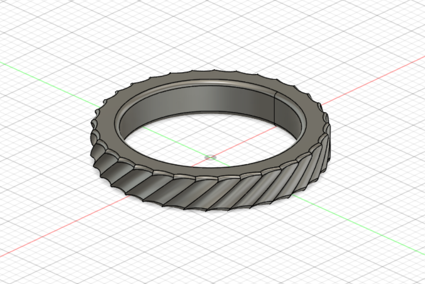 Miniatura 5 do modelo 3D Spiral Ring