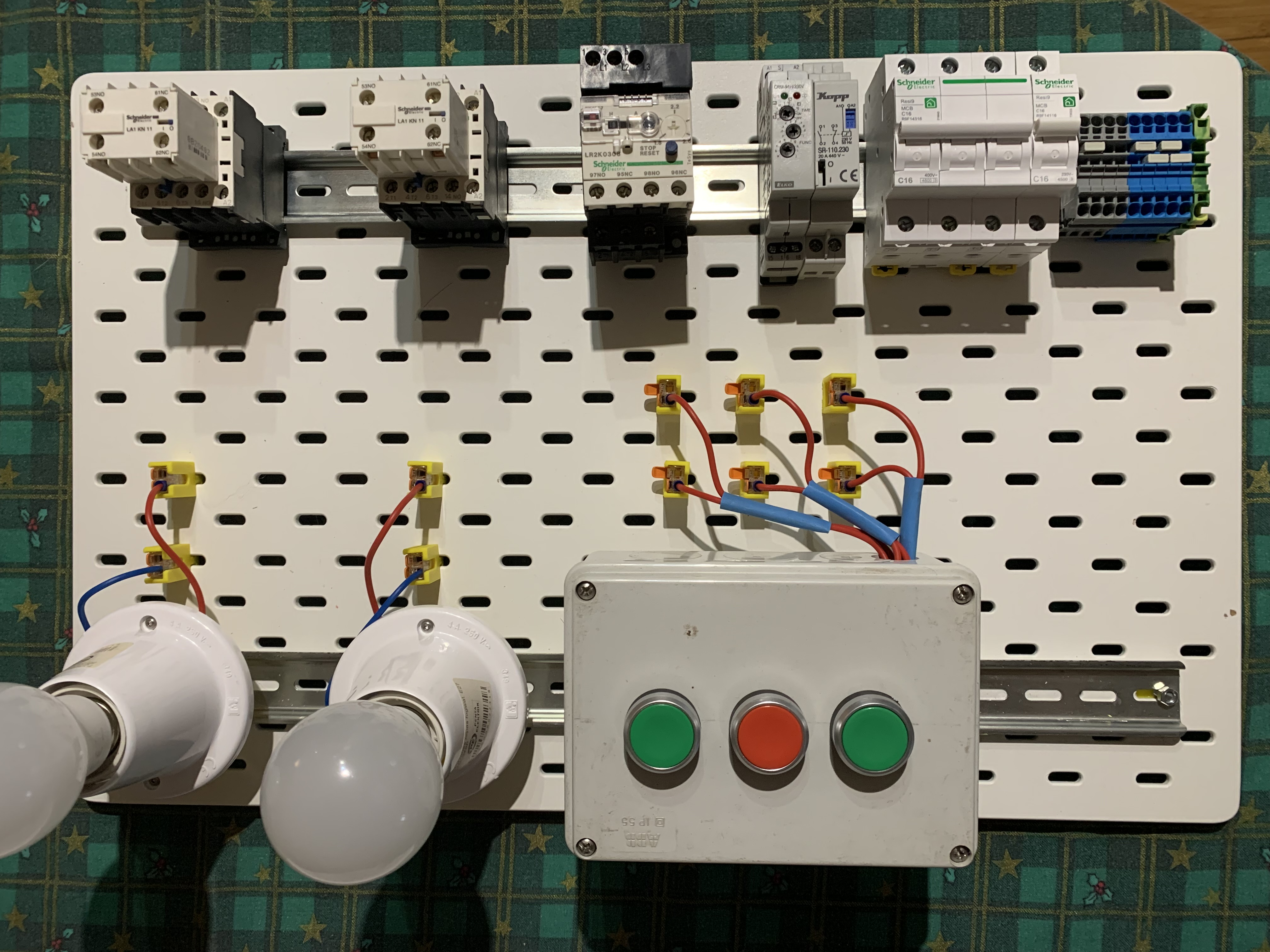 IKEA SKADIS board mounts for electrician students