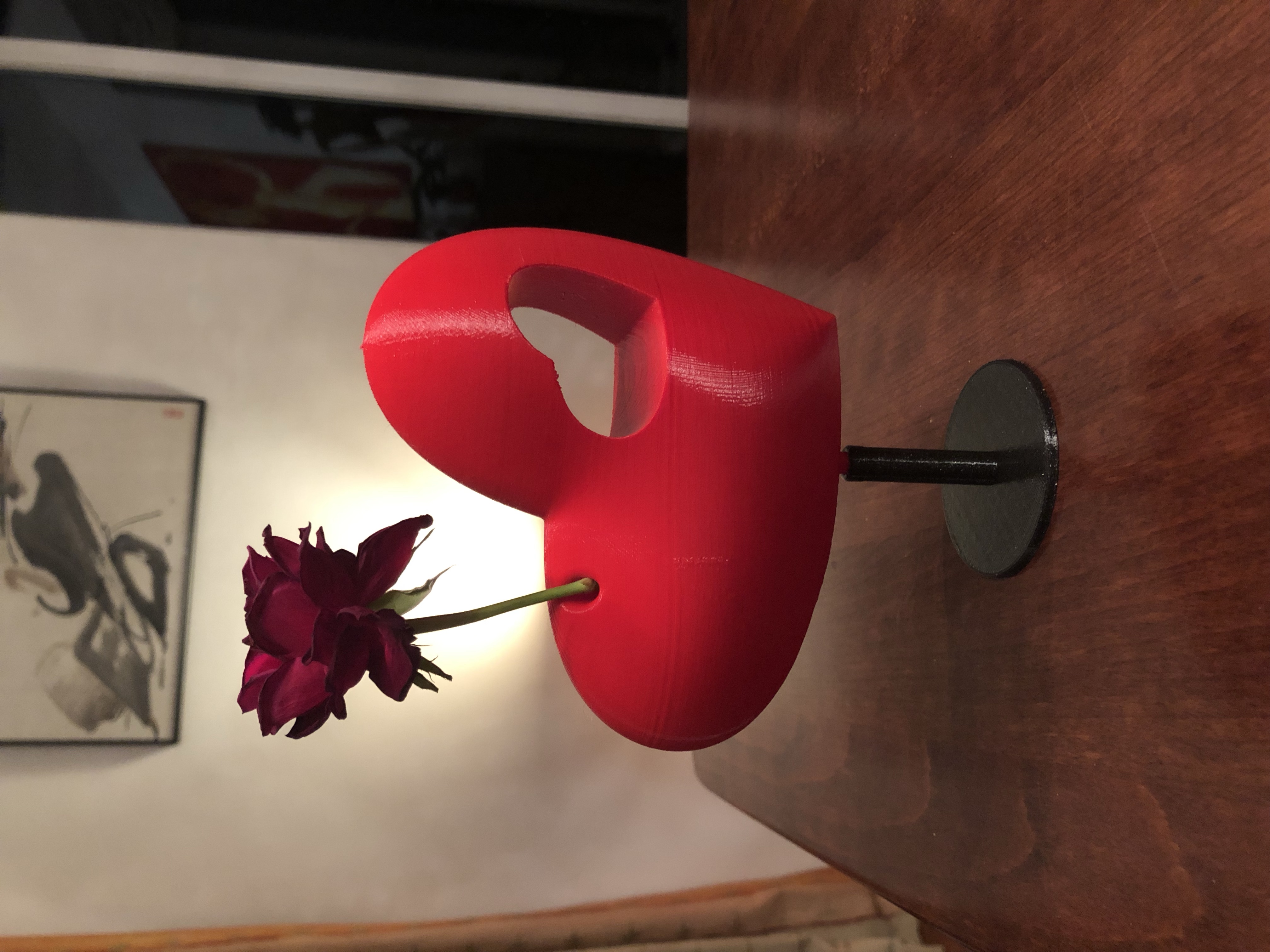 Valentines Heart for a Loveletter or red rose