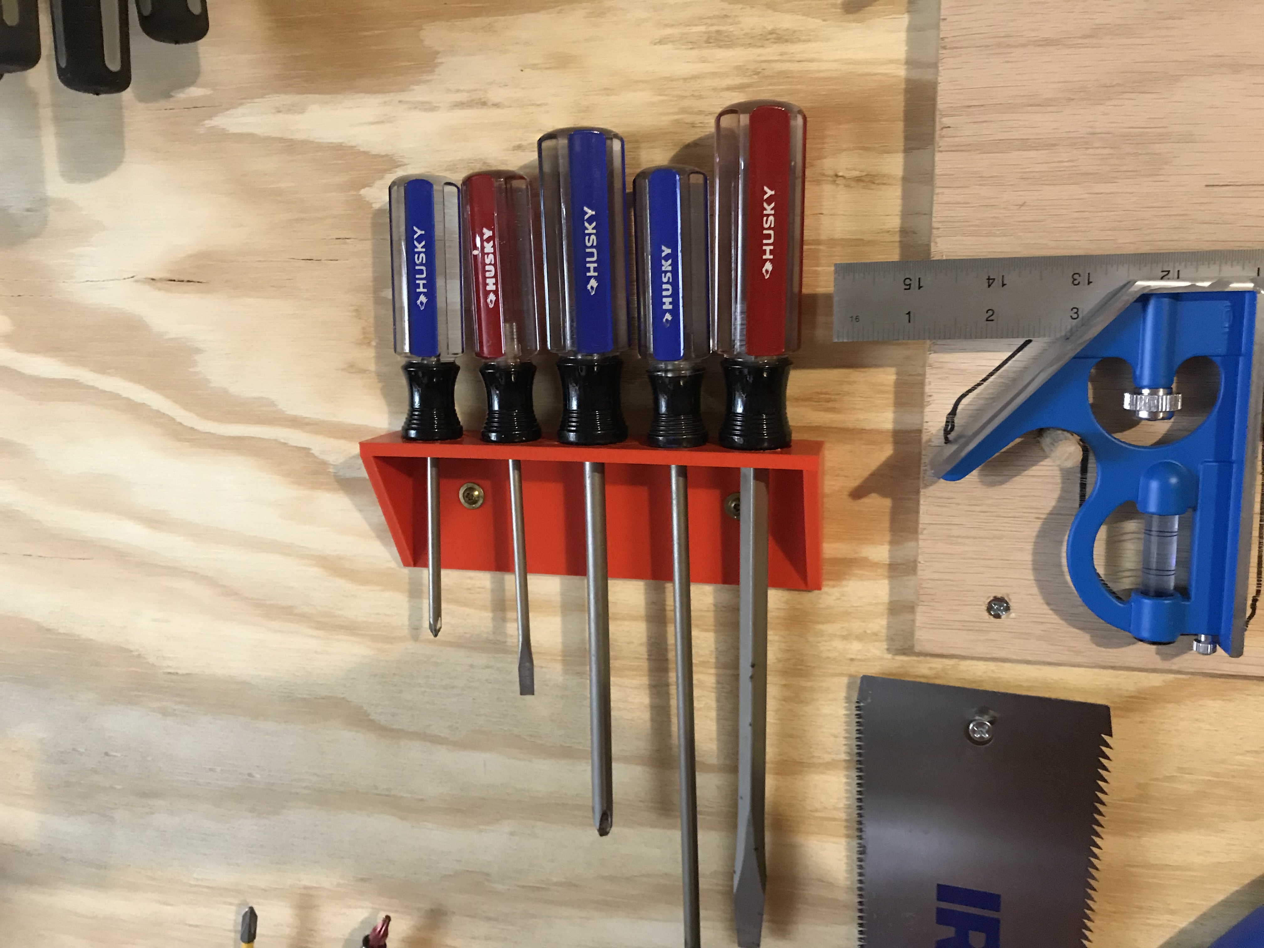 Wall Mountable Screwdriver Holder
